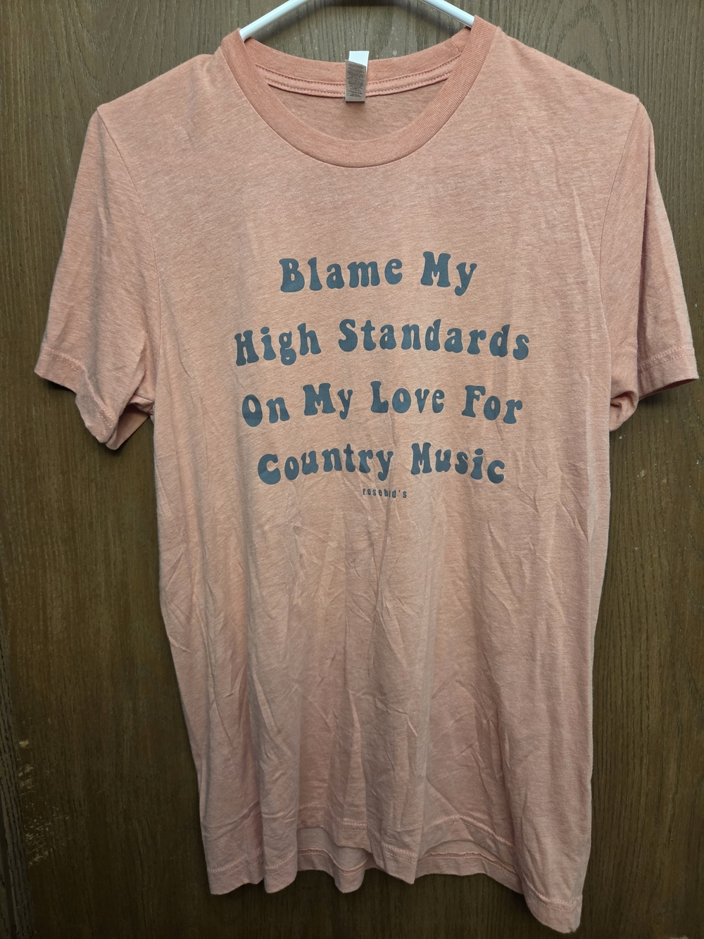 Blame My High Standards Pink Graphic Tee